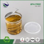 wholesale vegetables preservative can wide mouth food packaging bottle container jars with canning lids