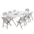 Import wholesale white resin outdoor chairs portable plastic folding chair with aluminum legs from China