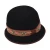 Import wholesale winter hats ribbon vintage fascinator hats felt bowler hat for women from China