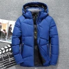 winter black feather down jacket for men