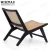 Import WISEMAX FURNITURE contemporary simple style chairs wooden furniture sitting room black ash wood garden lounge chair from China