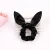 Import Women Cute Rabbit Bunny Ear Bowknot Fabric Silk Satin Elastic Ponytail Holders Hair Tie Bands Scrunchies from China