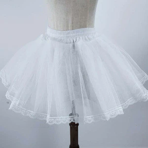 Women Short Lace Edge Wedding Dress Crinoline Petticoat For Wedding