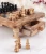 Import Wood Chess Set Handmade of Olive Wood 22 x 22cm (8.6" x 8.6") from Tunisia