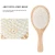 Import Wood Hair Comb Professional Healthy Paddle Cushion Hair Loss Massage Brush Hairbrush Comb Scalp Hair Care Healthy Bamboo Comb from China