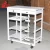 Import Wood portable Four wheels Two Rows with Two Drawers Dinning Cart for Hotel Room Service Restaurant food trolley from China