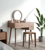 Wooden Bedroom Dresser Set Storage Dresser With Mirror Dressing Table