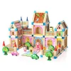 wooden toys DIY doll house made in China for sale