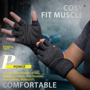Workout Sport Glove Lightweight Breathable Gym Gloves Exercise Gloves Weight Lifting Curved Open Back Training Cycling Climbing