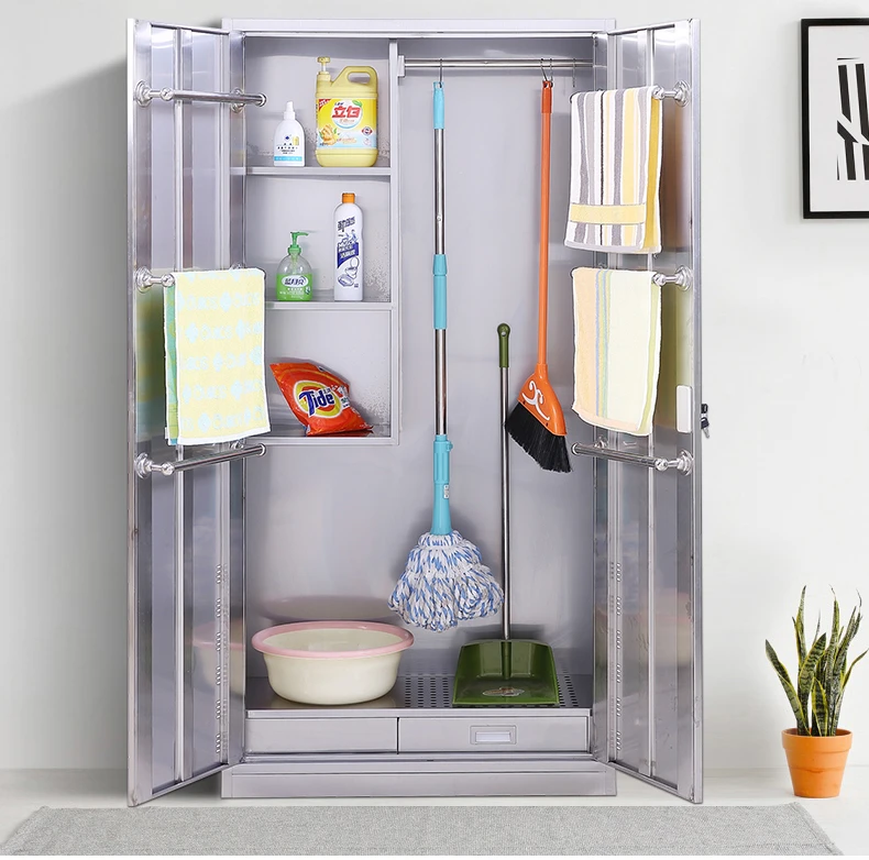 Workspace Cleaners Clothing and Equipment Steel Storage Cabinet