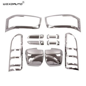 WZXD ABS Car Body kits Chrome Kits Hiace Accessories Handle Lamp Mirror Cover Fit For Hiace Bus 2005-2010
