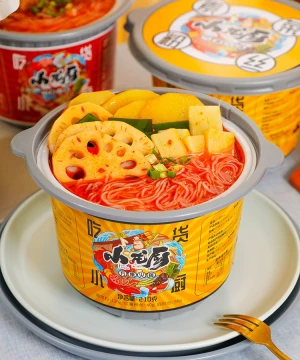 Xiaolongchu Vegetarian Instant Food Spicy Vegetable Instant Rice Noodle Rice Vermicelli