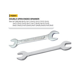 Y02041 High quality matt finish double open end spanners wrench
