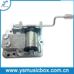 YH2J Standard 18 Note Handcrank Musical Movement with Metal Handle Music Box