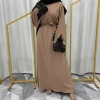 Yibaoli manufacturer muslim women clothes 2021 nida abaya with lace decoration middle east islamic clothing