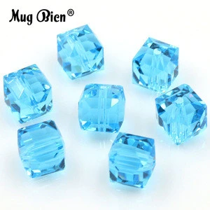 Yiwu DIY Glass Square Bead Crystal Beads For Bracelet Necklace
