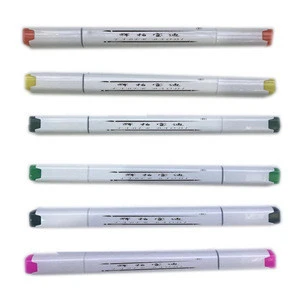 YIWU Faber Baodi BD8010 204Colors Twin Markers  In Permanent Marker Pen