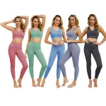YIZHIQIU 2020 fitness two piece seamless leggings set women yoga set