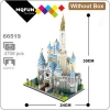 YZ 66519 Architecture Amusement Park Big Castle Garden 3D Model DIY 4708pcs Mini Building Diamond Small Blocks Bricks Toy no Box