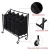 Import Zhencan wholesale 3 compartment home storage organizer laundry sorter cart laundry basket with wheels from China