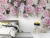 Import ZHIHAI customized hot beautiful flower pvc wall paper wallpaper from China