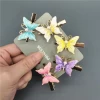 ZHIYI Fashion Gold Plated Hairgrip Bang Barrette Women Cute Colorful Enamel Butterfly Hair Clip Accessories For Girls