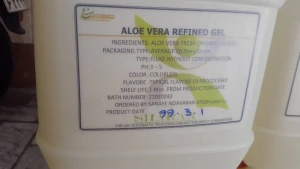 Aloe vera refined gel