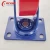 Import Blue fork Cast Iron PU Caster Wheels from China