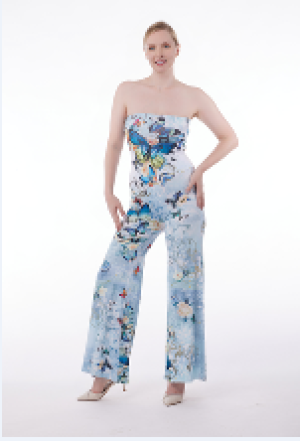 Ladies Casual Butterfly Cotton Jumpsuit