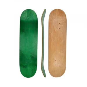 Natural Color 7ply Maple Concave Double Kick Skateboard