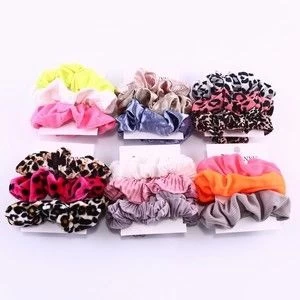 hot sell hair scrunchies elastic hair tie for women and girls