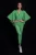 Import Absinthe Green Jumpsuit With Embroidery from India