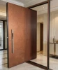 Off-axis door, entrance door