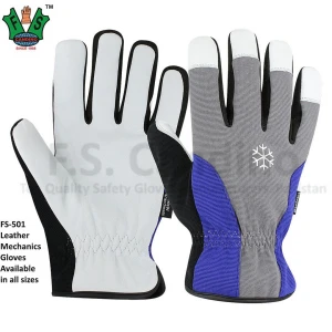 Mechanics Gloves - Leather Mechanics Gloves