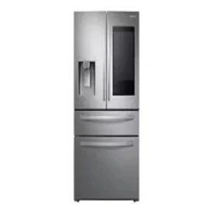 28 Cu Ft Stainless Steel 4-Door Refrigerator Touch Screen Fence Door