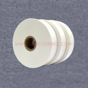 Wholesale Natural color Polyester taffeta Stain Ribbon for Washable garment label