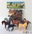 Import 8pcs plastic mini horse farm animal toy set ,PVC farm animal toy set,animal toy from China