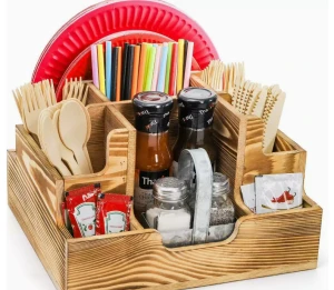 Wooden Cutlery Storage Box