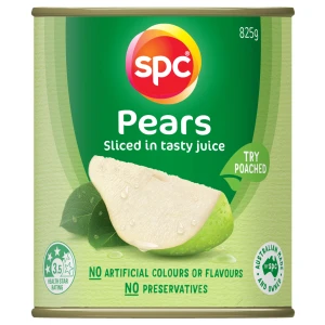 SPC Pears Sliced in Juice Canned Fruit 825g