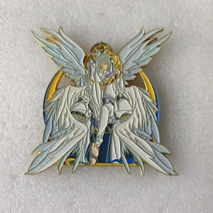 Customizable Anime Angel Badge 017A