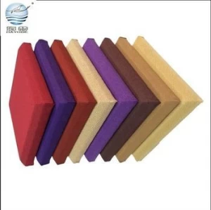 hot selling fabric acoustic panels fire resistance soundproofing materials wall panels leather for cinema theater