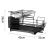 Import 2 Tier Iron Cutlery Drying Rack Black Dishwasher Cutlery Rack for Kitchen Counter from China