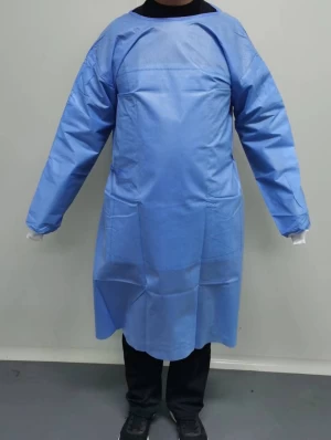 Disposable nonwoven reinforced isolation gown Non Sterile 120cm*120cm