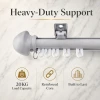 Silent Smooth Sliding Curtain Track Aluminum Alloy Roman Rod 28mm Thick Wall Ceiling Mount