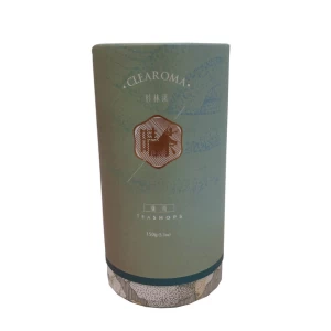 High quality custom round paper tube for tea with paper lid
