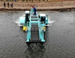 Aquatic weed harvester amphibious harvester for removing weeds