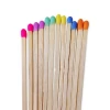 natural wooden custom colorful safety match sticks custom matches tip color black matchsticks