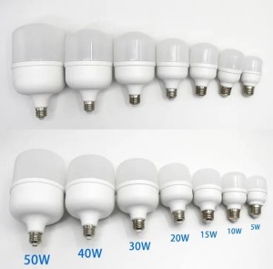 5 10 15 20 30 40 50w high lumen T shaped LED bulb