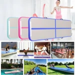 Inflatable brushed gymnastics mat inflatable yoga mat brushed air mat Taekwondo gym floor mat Gymnastics mats