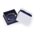 Import Stylish White Jewelry Packaging Boxes with Blue Bottom and Ribbon Design from China
